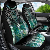 Aotearoa Maori Iwi Heritage Car Seat Cover Ngati Kahungunu Paua Shell Turquoise LT7 - Polynesian Pride