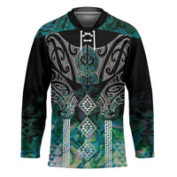 Aotearoa Maori Iwi Heritage Hockey Jersey Ngati Kahungunu Paua Shell Turquoise LT7 Unisex Green Blue - Polynesian Pride