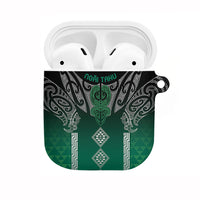Aotearoa Maori Iwi Heritage AirPods Case Ngai Tahu Pounamu Green LT7 Jade Green - Polynesian Pride