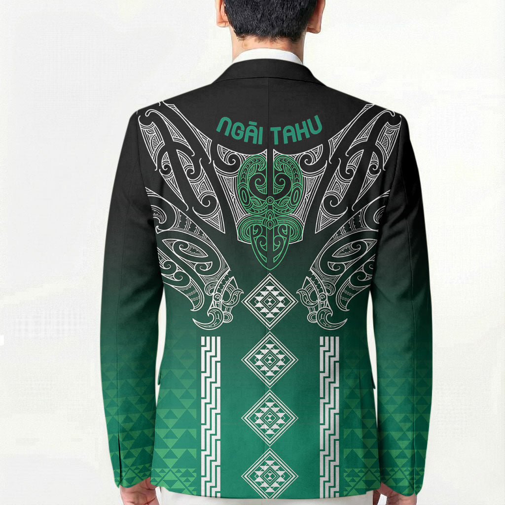 Aotearoa Maori Iwi Heritage Blazer Ngai Tahu Pounamu Green LT7 - Polynesian Pride