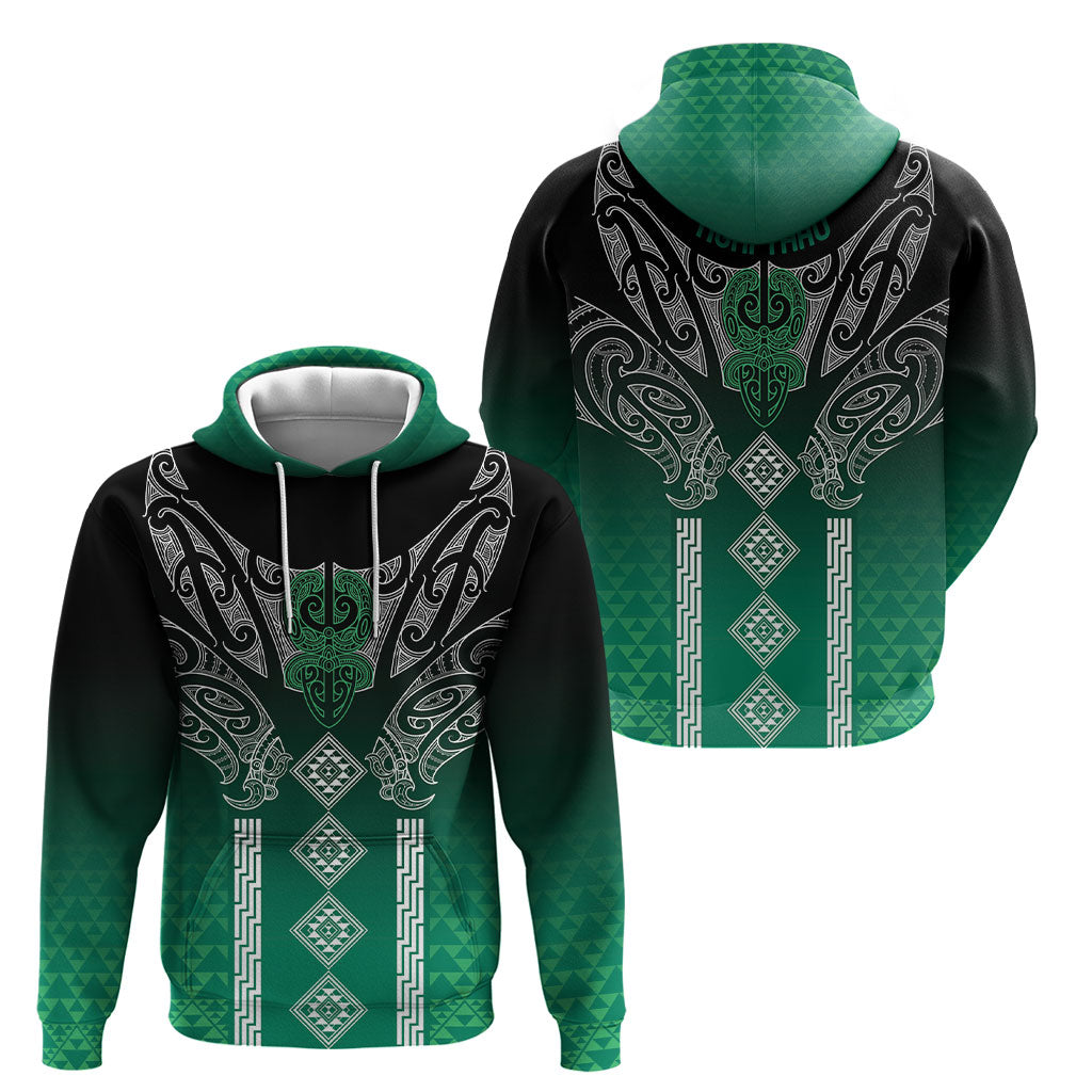 Aotearoa Maori Iwi Heritage Hoodie Ngai Tahu Pounamu Green LT7 - Polynesian Pride