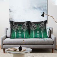 Aotearoa Maori Iwi Heritage Pillow Cover Ngai Tahu Pounamu Green LT7 - Polynesian Pride