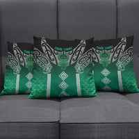 Aotearoa Maori Iwi Heritage Pillow Cover Ngai Tahu Pounamu Green LT7 - Polynesian Pride
