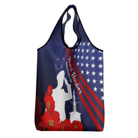 Pearl Harbor Remembrance Day Grocery Bag Poppy Mix Style LT7 - Polynesian Pride
