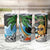 Tropical Christmas Polynesian Tumbler Cup Funny Surfing Pineapple