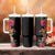 Hawaii Flowers Tribal Pattern Tumbler With Handle