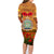 Niue ANZAC Day Personalised Family Matching Long Sleeve Bodycon Dress and Hawaiian Shirt with Poppy Field LT9 - Polynesian Pride