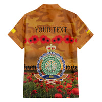 Niue ANZAC Day Personalised Family Matching Tank Maxi Dress and Hawaiian Shirt with Poppy Field LT9 - Polynesian Pride
