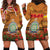 Niue ANZAC Day Personalised Hoodie Dress with Poppy Field LT9 - Polynesian Pride