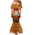 Niue ANZAC Day Personalised Mermaid Dress with Poppy Field LT9 - Polynesian Pride