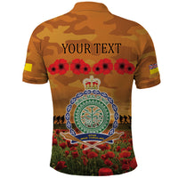 Niue ANZAC Day Personalised Polo Shirt with Poppy Field LT9 - Polynesian Pride