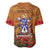 Norfolk Island ANZAC Day Personalised Baseball Jersey with Poppy Field LT9 - Polynesian Pride