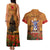 Norfolk Island ANZAC Day Personalised Couples Matching Tank Maxi Dress and Hawaiian Shirt with Poppy Field LT9 - Polynesian Pride