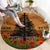 Norfolk Island ANZAC Day Personalised Round Carpet with Poppy Field LT9 - Polynesian Pride