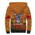 Norfolk Island ANZAC Day Personalised Sherpa Hoodie with Poppy Field LT9 - Polynesian Pride