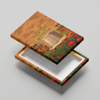 Tokelau ANZAC Day Personalised Canvas Wall Art with Poppy Field LT9 - Polynesian Pride