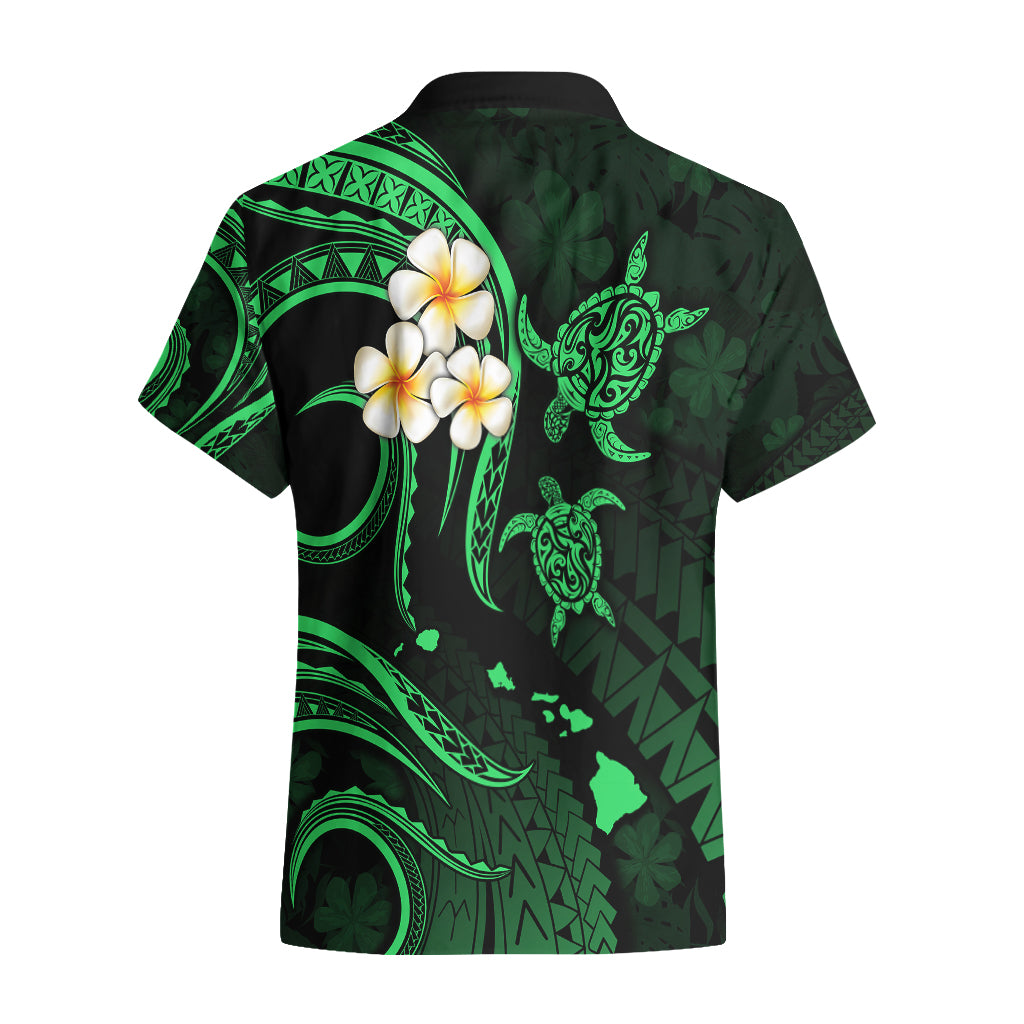 Hawaii Hawaiian Shirt Niihau Islands Polynesian Sunset Plumeria Green Vibe LT9 - Polynesian Pride
