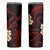 Hawaii Ni'ihau Islands Pacific Plumeria Skinny Tumbler Red Polynesian Tattoo