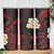 Hawaii Ni'ihau Islands Pacific Plumeria Skinny Tumbler Red Polynesian Tattoo