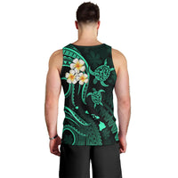 Polynesian Hawaii Men Tank Top Niihau Islands with Pacific Plumeria Turquoise Vibe LT9 - Polynesian Pride