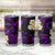 Hawaii Molokaʻi Islands Pacific Plumeria Tumbler Cup Purple Polynesian Tattoo