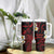 Hawaii Molokaʻi Islands Pacific Plumeria Tumbler With Handle Red Polynesian Tattoo