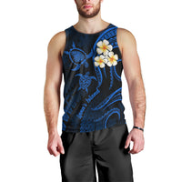 Hawaii Men Tank Top Lanai Islands Polynesian Sunset Plumeria Blue Vibe LT9 - Polynesian Pride