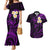 Polynesian Hawaii Couples Mermaid Dress And Hawaiian Shirt Lanai Islands with Pacific Plumeria Purple Vibe LT9 Purple - Polynesian Pride