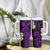 Hawaii Lanaʻi Islands Pacific Plumeria Tumbler With Handle Purple Polynesian Tattoo