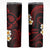 Hawaii Lanaʻi Islands Pacific Plumeria Skinny Tumbler Red Polynesian Tattoo