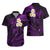 Polynesian Hawaii Hawaiian Shirt Kauai Islands with Pacific Plumeria Purple Vibe LT9 - Polynesian Pride