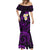 Polynesian Hawaii Mermaid Dress Kauai Islands with Pacific Plumeria Purple Vibe LT9 - Polynesian Pride