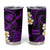 Hawaii Kauai Islands Pacific Plumeria Tumbler Cup Purple Polynesian Tattoo