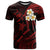 Polynesian Hawaii T Shirt Kauai Islands with Pacific Plumeria Red Vibe LT9 Red - Polynesian Pride