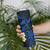 Hawaii Kahoolawe Islands Pacific Plumeria Skinny Tumbler Blue Polynesian Tattoo