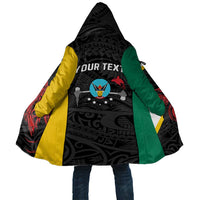 Personalised PNG Hela Province Cloak Bird of Paradise Tattoo Flag Motif - Polynesian Pride