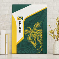 Personalised PNG Jiwaka Province Canvas Wall Art Bird of Paradise Tattoo Flag Motif - Polynesian Pride