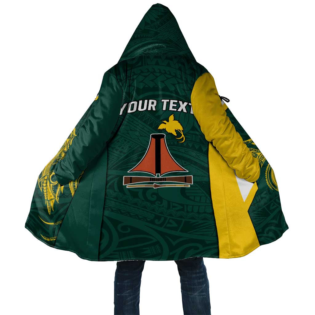 Personalised PNG Jiwaka Province Cloak Bird of Paradise Tattoo Flag Motif - Polynesian Pride