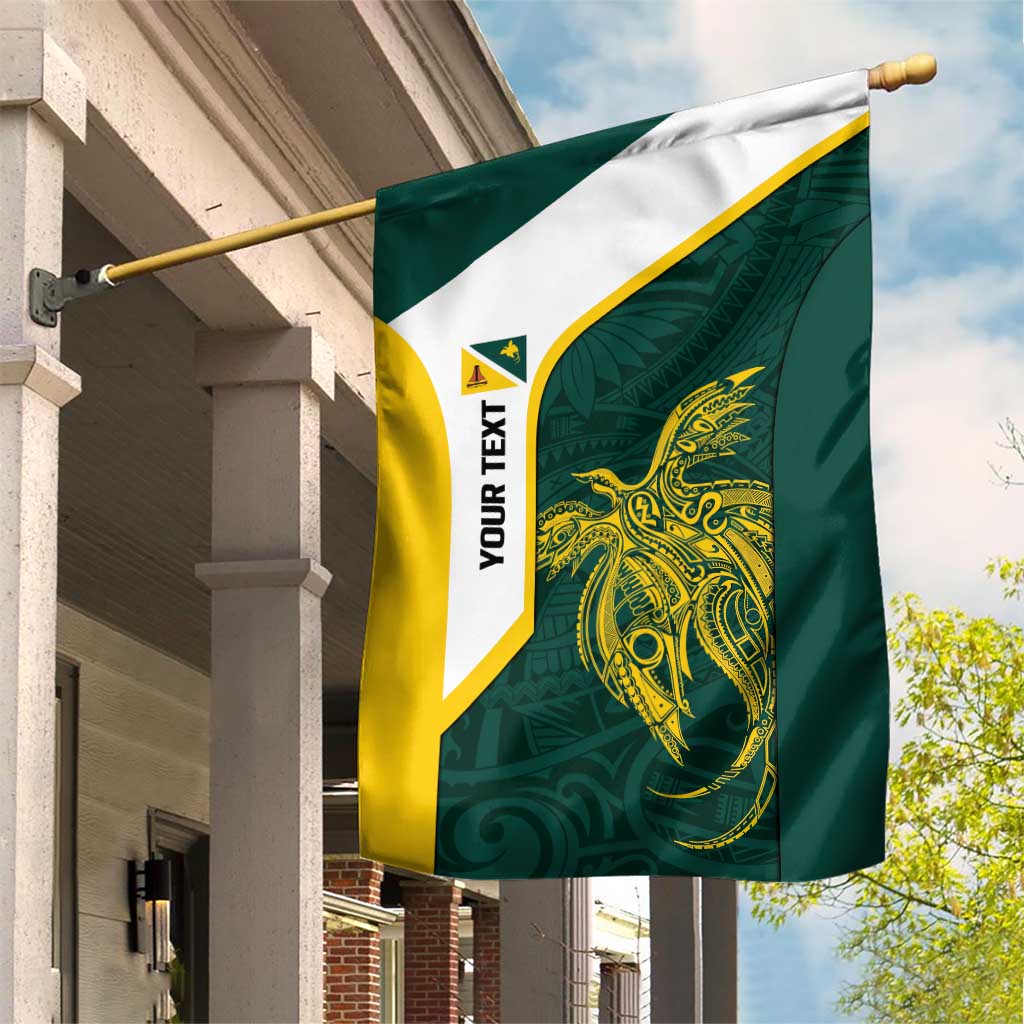 Personalised PNG Jiwaka Province Garden Flag Bird of Paradise Tattoo Flag Motif - Polynesian Pride