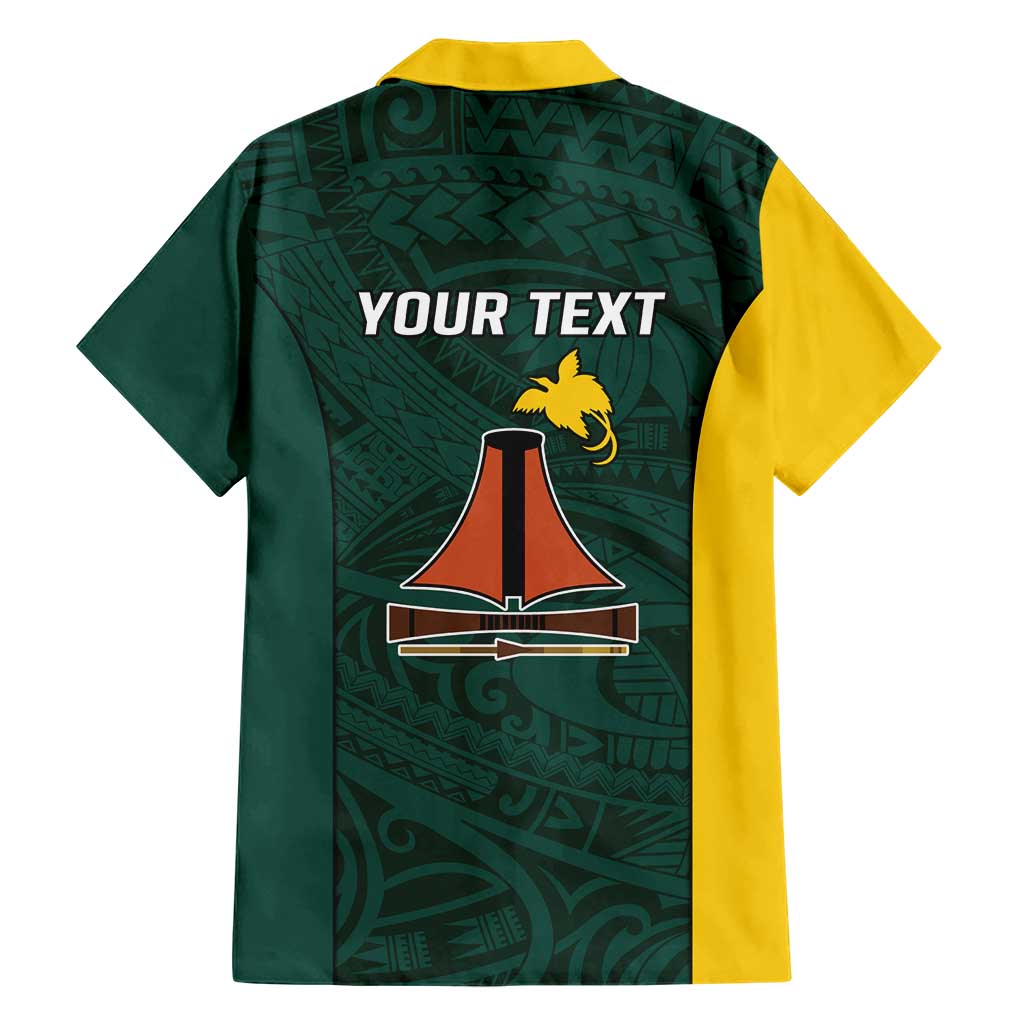 Personalised PNG Jiwaka Province Hawaiian Shirt Bird of Paradise Tattoo Flag Motif - Polynesian Pride