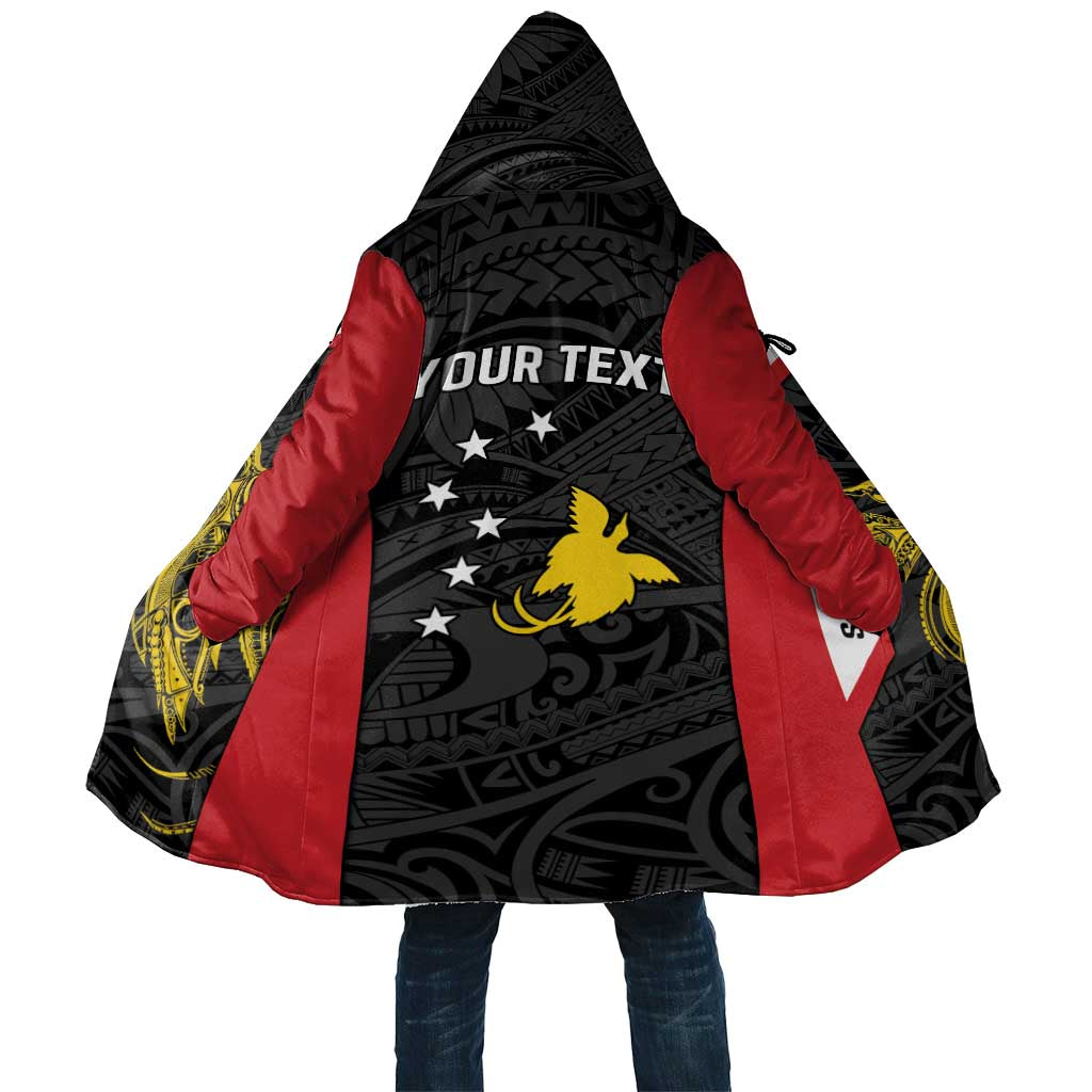 Personalised PNG Sandaun Province Cloak Bird of Paradise Tattoo Flag Motif - Polynesian Pride