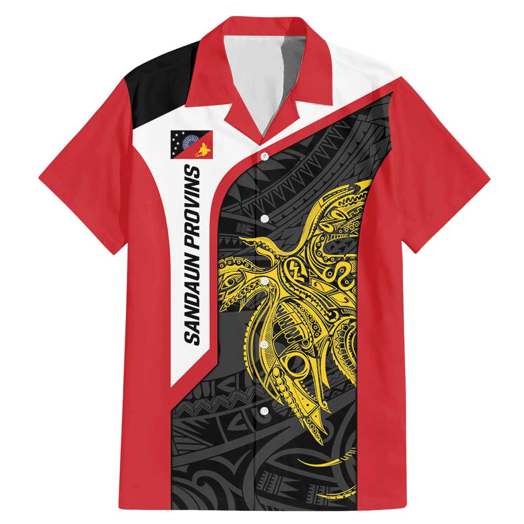 Personalised PNG Sandaun Province Family Matching Mermaid Dress and Hawaiian Shirt Bird of Paradise Tattoo Flag Motif - Polynesian Pride