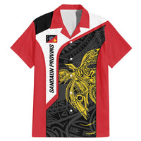 Personalised PNG Sandaun Province Family Matching Mermaid Dress and Hawaiian Shirt Bird of Paradise Tattoo Flag Motif - Polynesian Pride