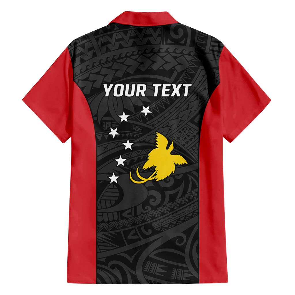 Personalised PNG Sandaun Province Family Matching Tank Maxi Dress and Hawaiian Shirt Bird of Paradise Tattoo Flag Motif - Polynesian Pride