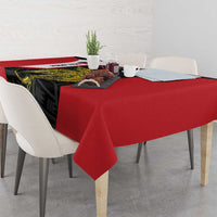 Personalised PNG Sandaun Province Tablecloth Bird of Paradise Tattoo Flag Motif LT9 - Polynesian Pride
