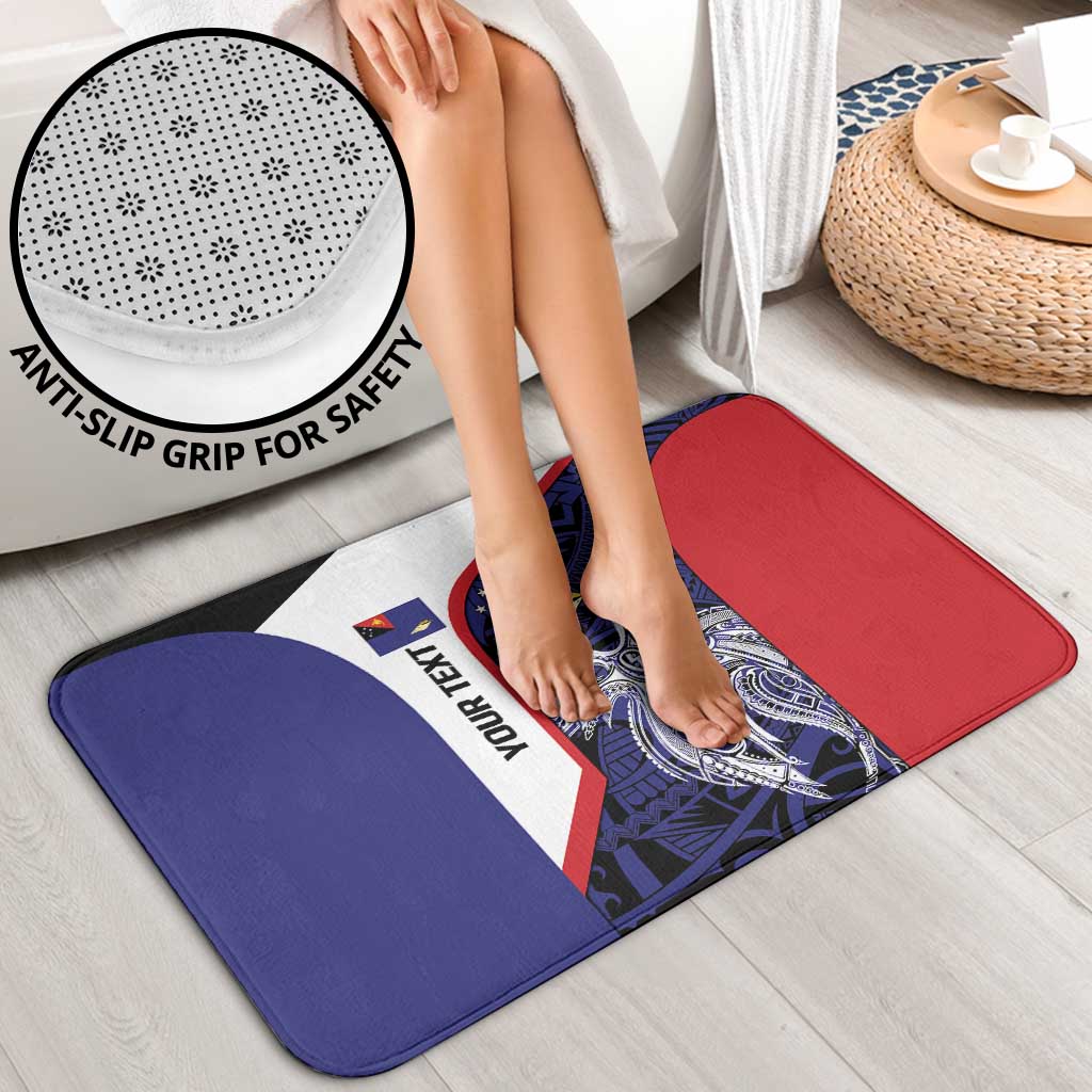 Personalised PNG West New Britain Province Bathroom Set Bird of Paradise Tattoo Flag Motif - Polynesian Pride