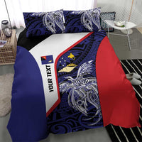 Personalised PNG West New Britain Province Bedding Set Bird of Paradise Tattoo Flag Motif - Polynesian Pride