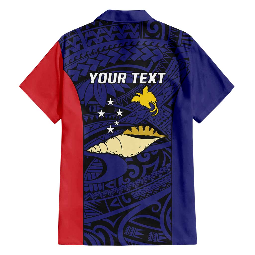 Personalised PNG West New Britain Province Family Matching Long Sleeve Bodycon Dress and Hawaiian Shirt Bird of Paradise Tattoo Flag Motif - Polynesian Pride