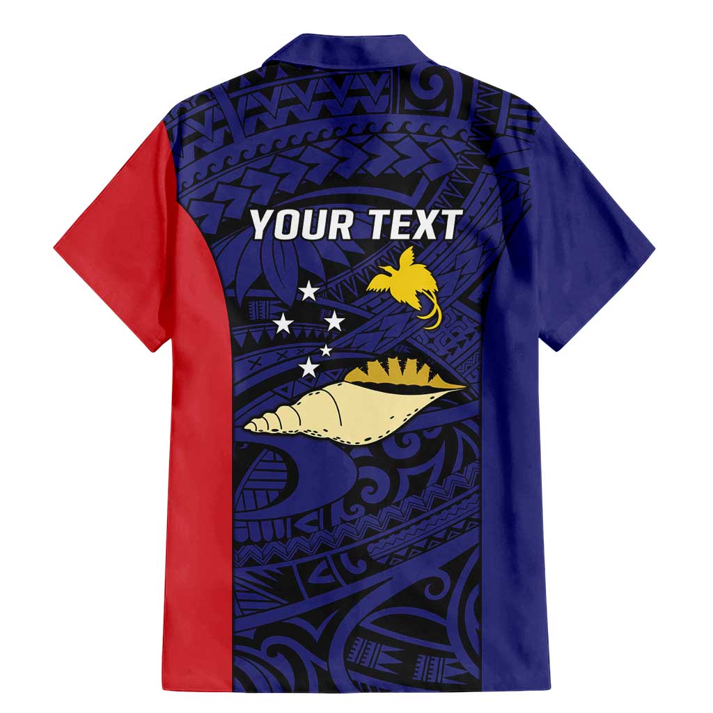 Personalised PNG West New Britain Province Family Matching Mermaid Dress and Hawaiian Shirt Bird of Paradise Tattoo Flag Motif - Polynesian Pride