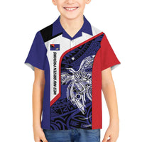 Personalised PNG West New Britain Province Family Matching Puletasi and Hawaiian Shirt Bird of Paradise Tattoo Flag Motif - Polynesian Pride